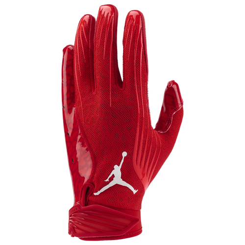 

Jordan Mens Jordan Fly Lock Football Glove - Mens University Red/University Red/White Size XL