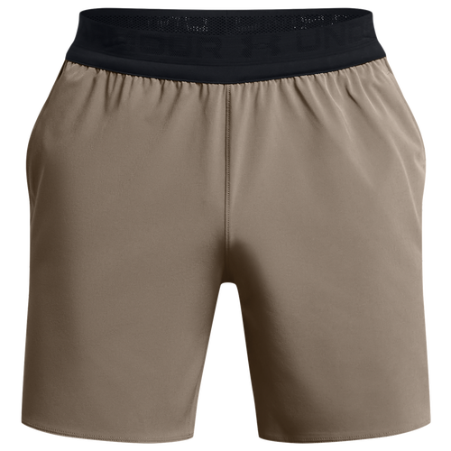 

Under Armour Mens Under Armour Peak Woven Shorts - Mens Taupe Dusk/Black Size XS