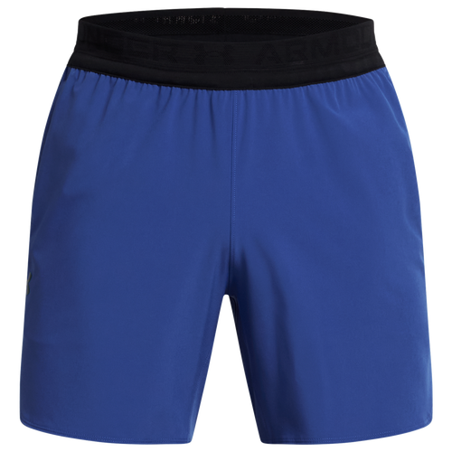 

Under Armour Mens Under Armour Peak Woven Shorts - Mens Black/Tech Blue Size XS