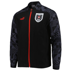 Men's - PUMA Austria National Team Pre-Match Full-Zip Jacket - Black