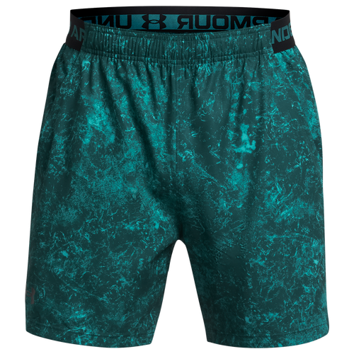 MENS - Under Armour Vanish Woven 6" Printed Shorts - Teal Blue