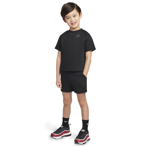 Nike Tech Fleece T-Shirt And Short Set - Nike Black