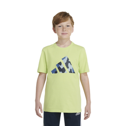 Boys' Grade School - adidas Camo Logo T-Shirt - Green/Blue