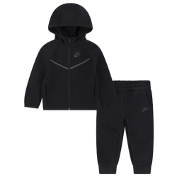Boys' Toddler - Nike Tech Fleece Full-Zip Set - Black/Black