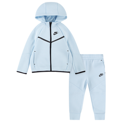 Boys' Toddler - Nike Tech Fleece Full-Zip Set - Glacier Blue/Black