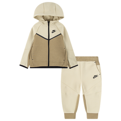 Boys' Toddler - Nike Tech Fleece Full-Zip Set - Light Khaki