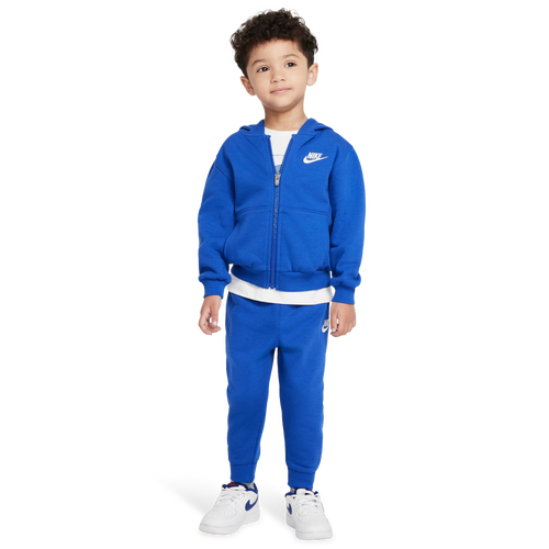 BOYS - Nike Lbr Full Zip Club Set - Blue/White