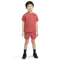 Nike Tech Fleece T-Shirt And Short Set - Nike Light University Red