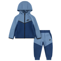 Boys' Toddler - Nike Tech Fleece Full-Zip Set - Blue/Black