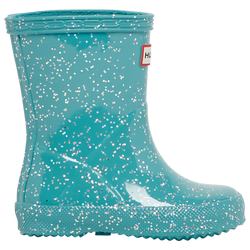 Girls' Toddler - Hunter First Giant Glitter Boot - Blue/Blue