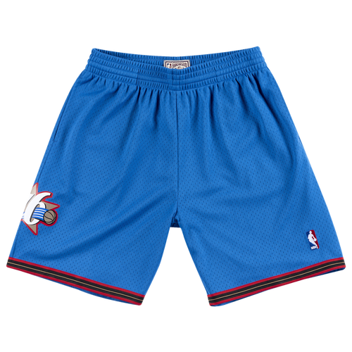 

Mitchell & Ness Mens Philadelphia 76ers Mitchell & Ness 76ers Swingman Shorts - Mens Royal/Green Size L