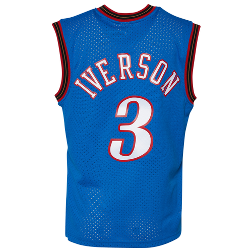 

Mitchell & Ness Mens Allen Iverson Mitchell & Ness 76ers Swingman Jersey - Mens Royal Size XL