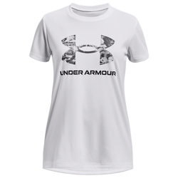 Girls' Grade School - Under Armour Tech Print T-Shirt - Black/White