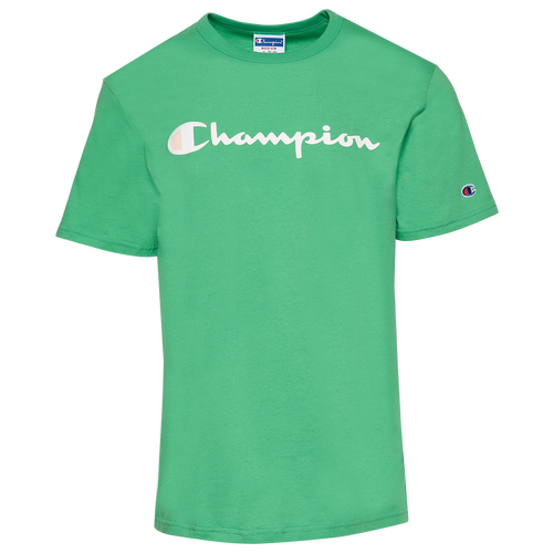 

Champion Mens Champion Script 22 Short Sleeve T-Shirt - Mens Green/White Size XXL