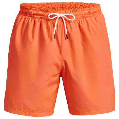 Shop Under Armour Mens  Woven Volley Shorts In Orange/orange