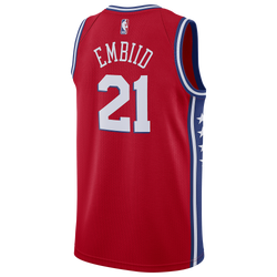 Men's - Nike 76ers Swingman Jersey - Red