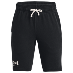 Boys' Grade School - Under Armour Rival Terry Shorts - Black/White