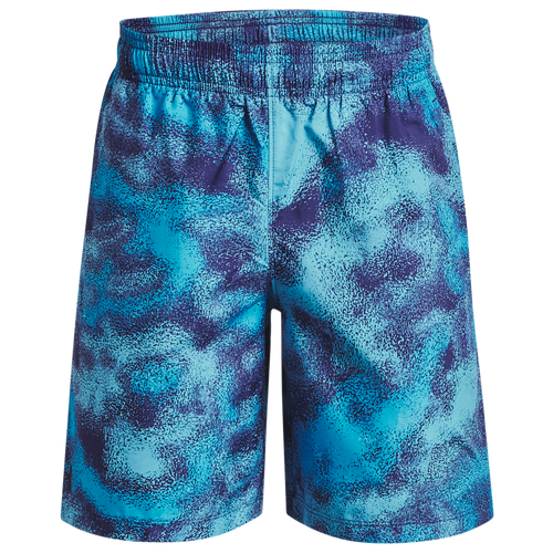 

Boys Under Armour Under Armour Woven Printed Shorts - Boys' Grade School Sonar Blue/Black/Glacier Blue Size S