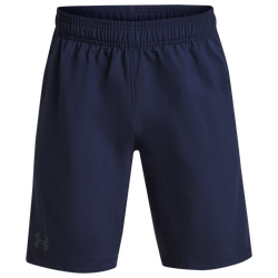 Boys' Grade School - Under Armour Woven Shorts - Midnight Navy/Black