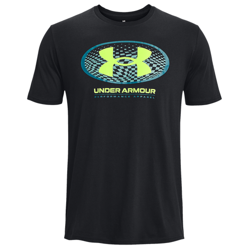 

Under Armour Mens Under Armour Multi-Color Lockertag Short Sleeve - Mens Black/Static Blue Size L