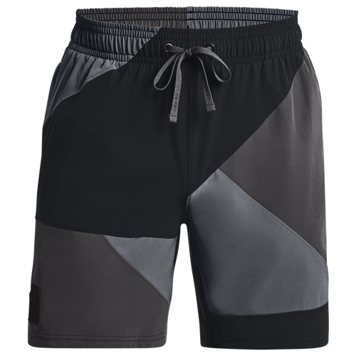 

Under Armour Mens Under Armour Curry Woven 7" Shorts - Mens Black Size L
