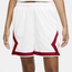Jordan Heritage Diamond Shorts - Women's White/Gym Red