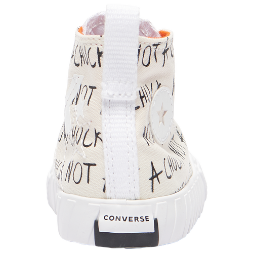 Converse Boys Ctas Hi UNT1T 3D OG Shoes White Black Size 04.0