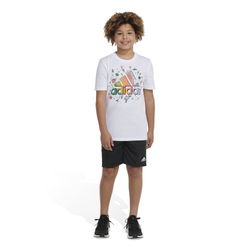 Boys' Grade School - adidas Sportswear Collage Logo T-Shirt - White/Multi