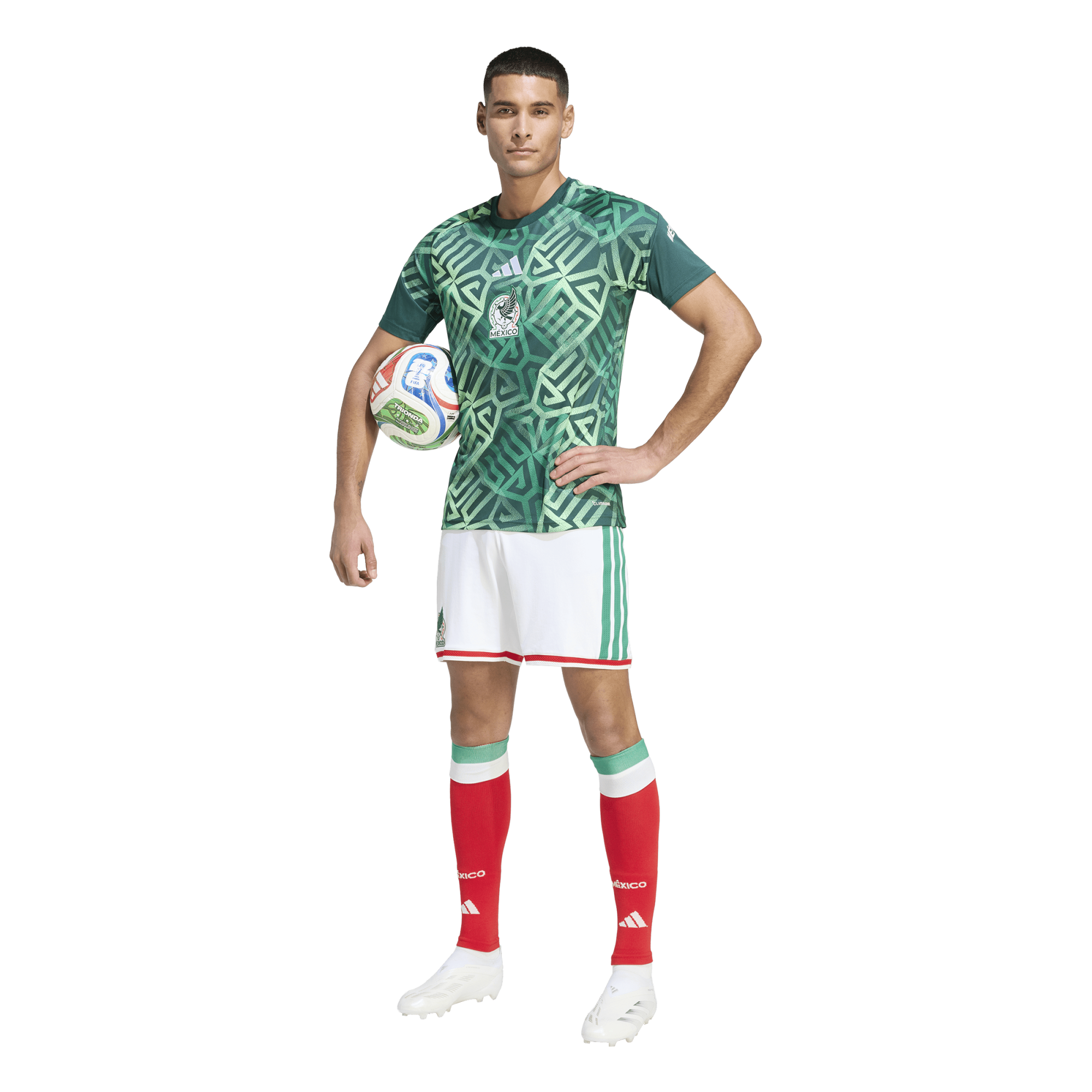 adidas Mexico 26 Home Pre Match Jersey  - Men's