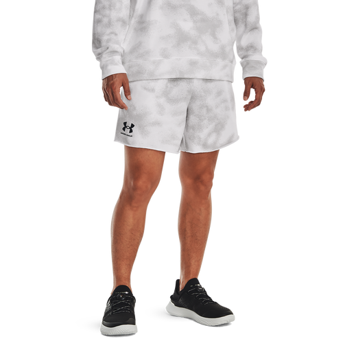 

Under Armour Mens Under Armour Rival Terry Fleece Shorts - Mens White/Grey Size XL