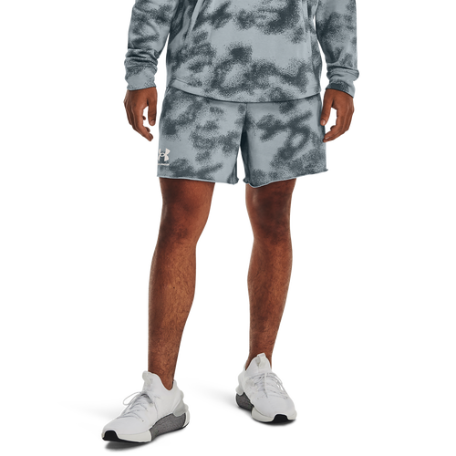 

Under Armour Mens Under Armour Rival Terry Fleece Shorts - Mens Blue/Grey Size XL
