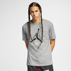 Men's - Jordan Jumpman Air HBR T-Shirt  - Carbon Heather/Black