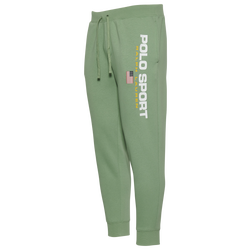 Men's - Polo Ralph Lauren Logo Fleece Pants - Green/Green