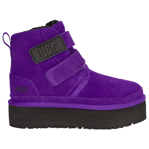 

Girls UGG UGG Neumel Platform - Girls' Grade School Shoe Mussel Shell/Purple Size 04.0