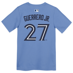 Boys' Preschool - Nike MLB Alternate Name & Number T-Shirt  - White/Valor Blue