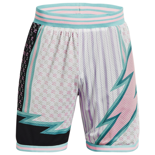 

Under Armour Mens Under Armour Curry Draft Day 8Shorts - Mens White Size M