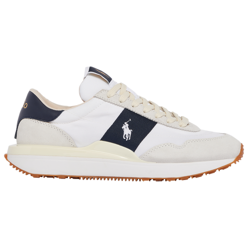 Polo Mens  Train 89 Suede Sneaker In Hunter Navy/white