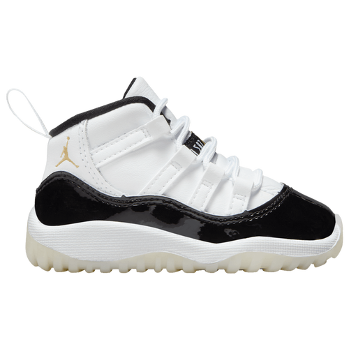 

Jordan Boys Jordan Retro 11 - Boys' Toddler Basketball Shoes White/Metallic Gold/Black Size 4.0