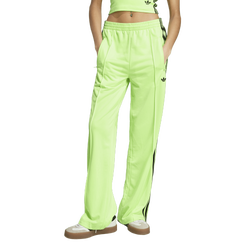 Women's - adidas Originals Oversized Firebird Pants  - Volt/Black