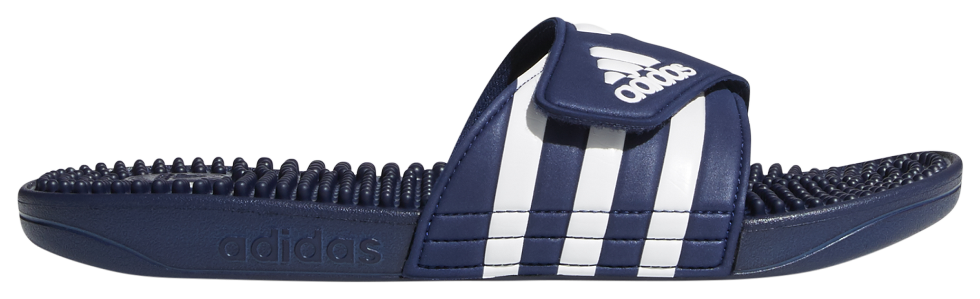 dark blue adidas slides