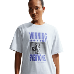 Women's - Nike Winning T-Shirt  - White/Blue