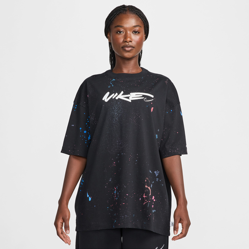 Nike black t shirt women's best sale