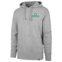 Men's - 47 Brand Celtics Arcitext Headline Hoodie - Slate Gray