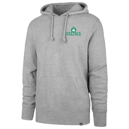 47 Brand Mens Boston Celtics Celtics Arcitext Headline Hoodie - - Slate Gray