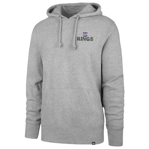 47 Brand Mens Sacramento Kings Kings Arcitext Headline Hoodie - - Slate Gray