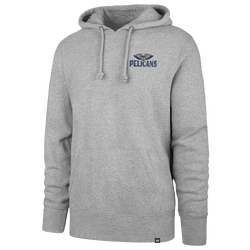 Men's - 47 Brand Pelicans Arcitext Headline Hoodie - Slate Gray