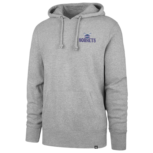 47 Brand Mens Charlotte Hornets Hornets Arcitext Headline Hoodie - - Slate Gray