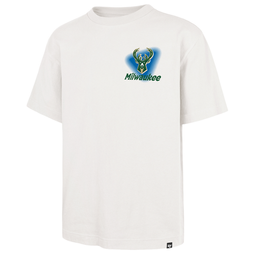 47 Brand Mens Milwaukee Bucks Bucks All Fire Foundation T-Shirt - - Sandstone