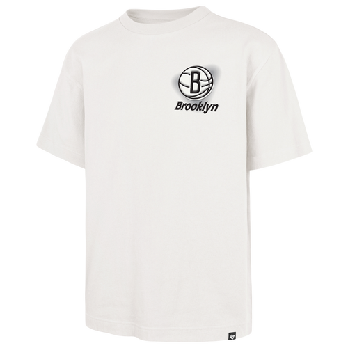 47 Brand Mens Brooklyn Nets Nets All Fire Foundation T-Shirt - - Sandstone