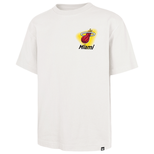 47 Brand Mens Miami Heat Heat All Fire Foundation T-Shirt - - Sandstone
